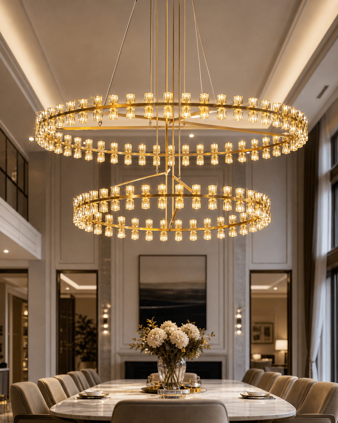 Crystal Chandelier with Modern American Luxury Design