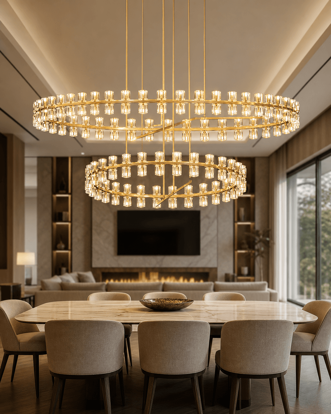 Crystal Chandelier with Modern American Luxury Design