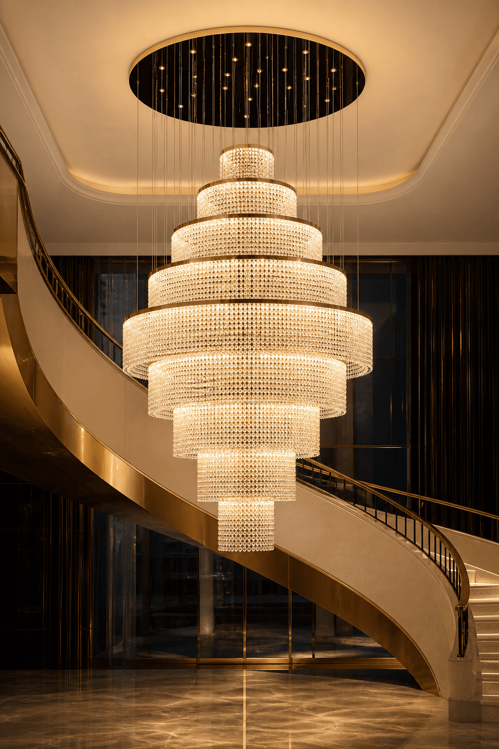 Crystal Chandelier with Premium Crystal Accents for Elegant Dining Rooms
