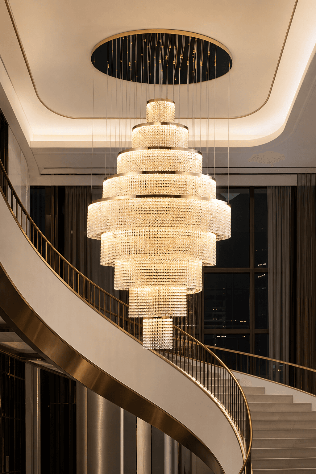 Crystal Chandelier with Premium Crystal Accents for Elegant Dining Rooms