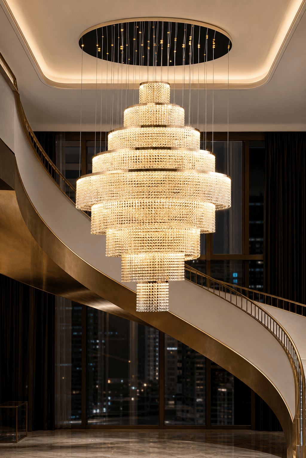 Crystal Chandelier with Premium Crystal Accents for Elegant Dining Rooms