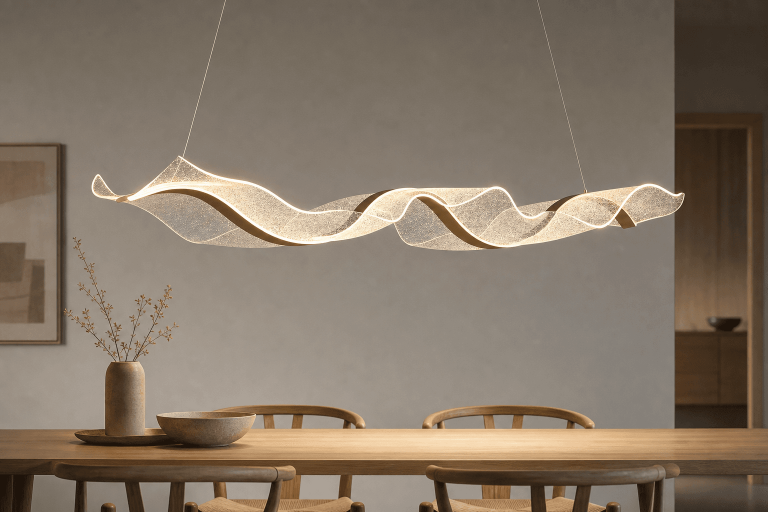 Large Nordic Alabaster Marble Pendant Light