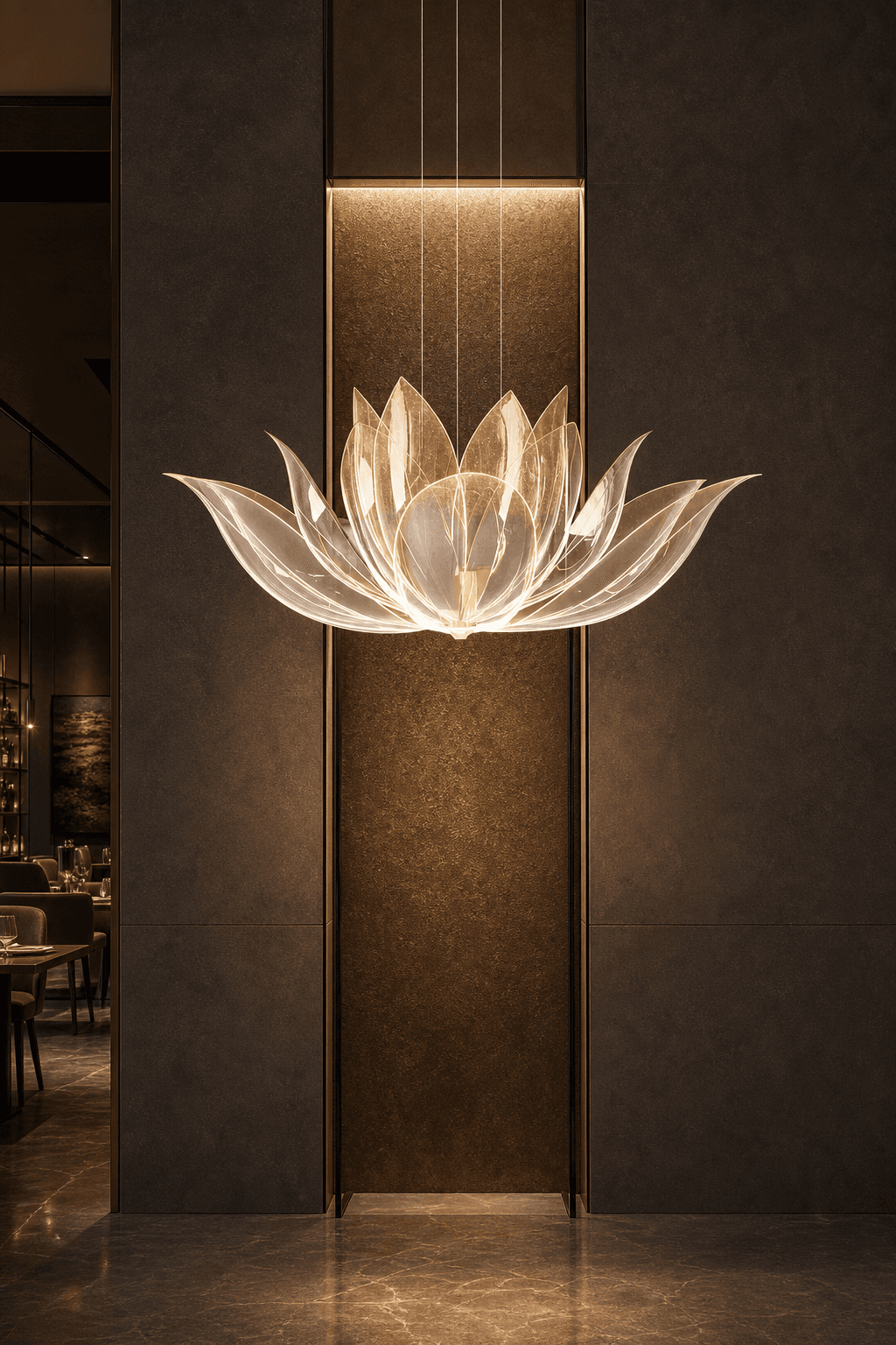 Custom Chinese LED 50 Glass Chandelier - Modern Art Lighting