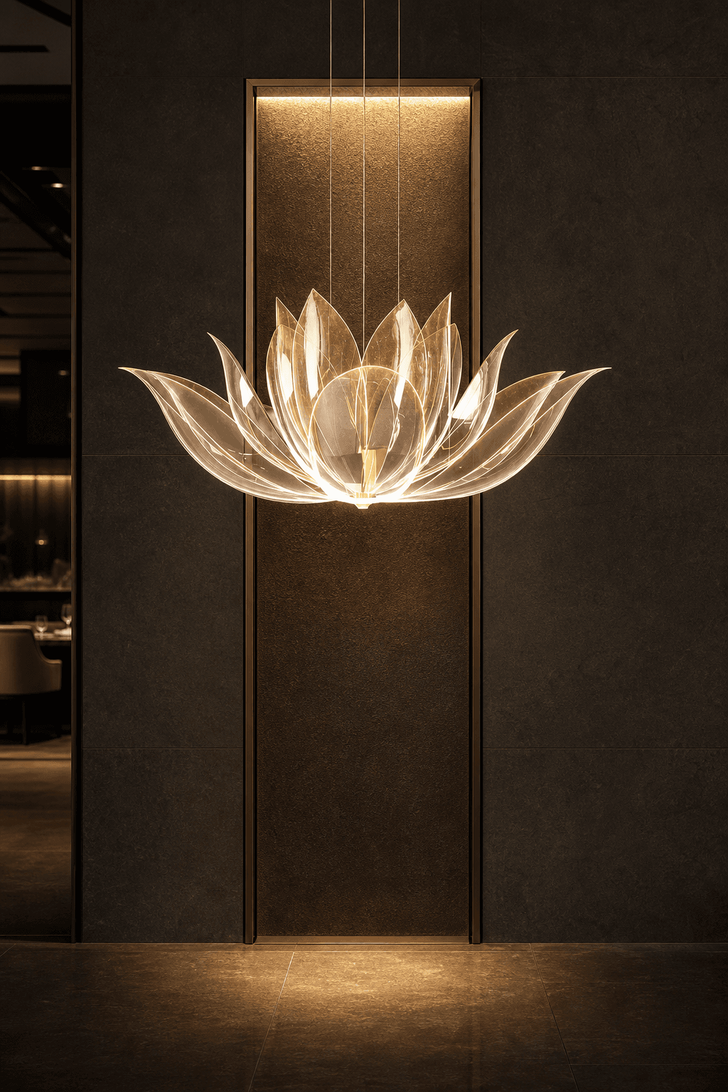 Custom Chinese LED 50 Glass Chandelier - Modern Art Lighting