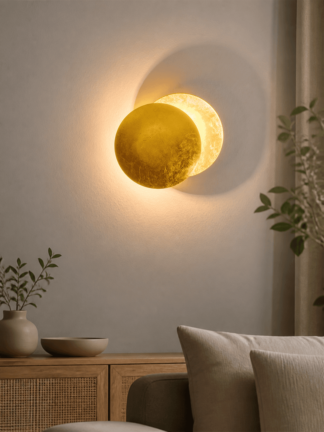 Modern Warm White Globe Wall Lamp