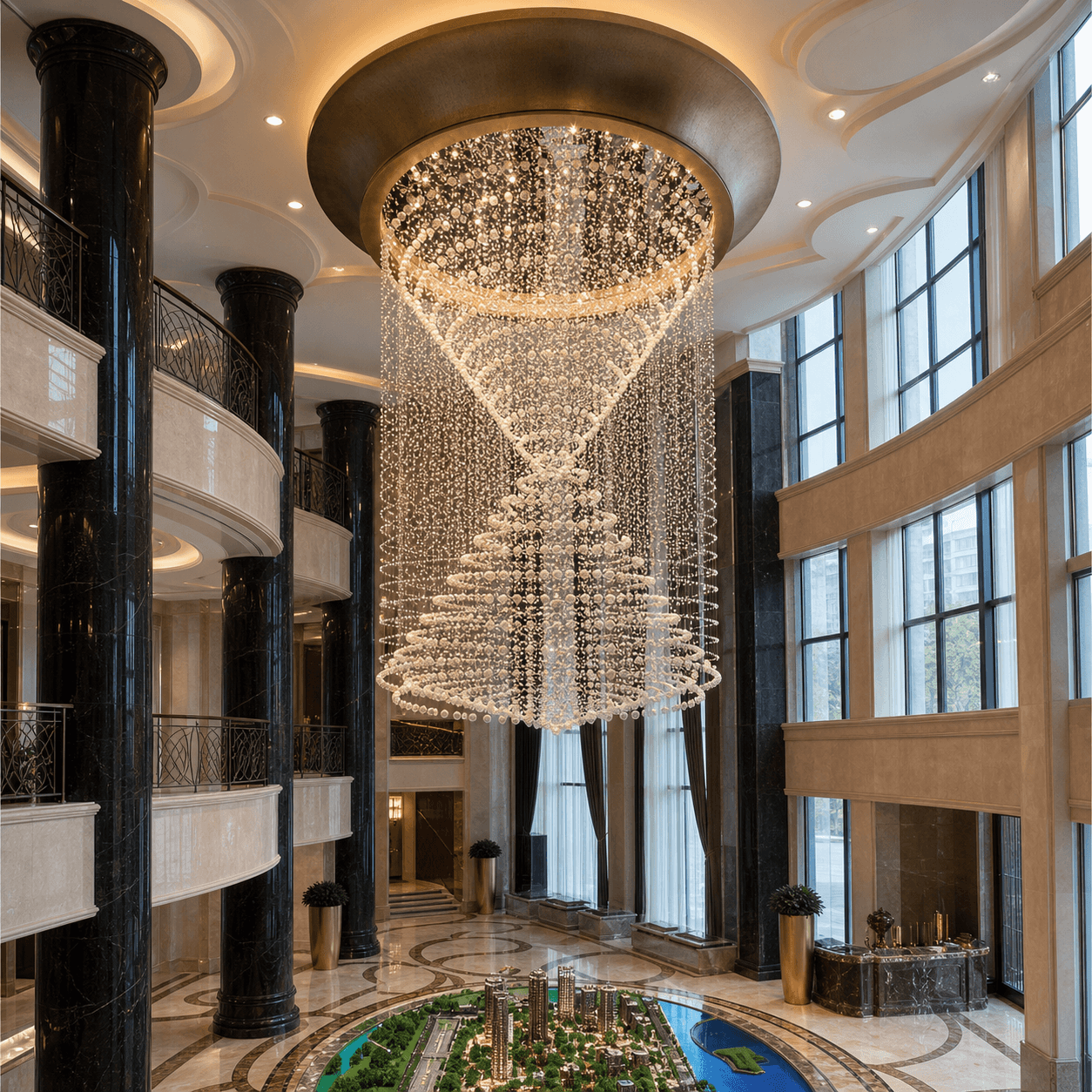 European Style Crystal Chandelier for Living Room