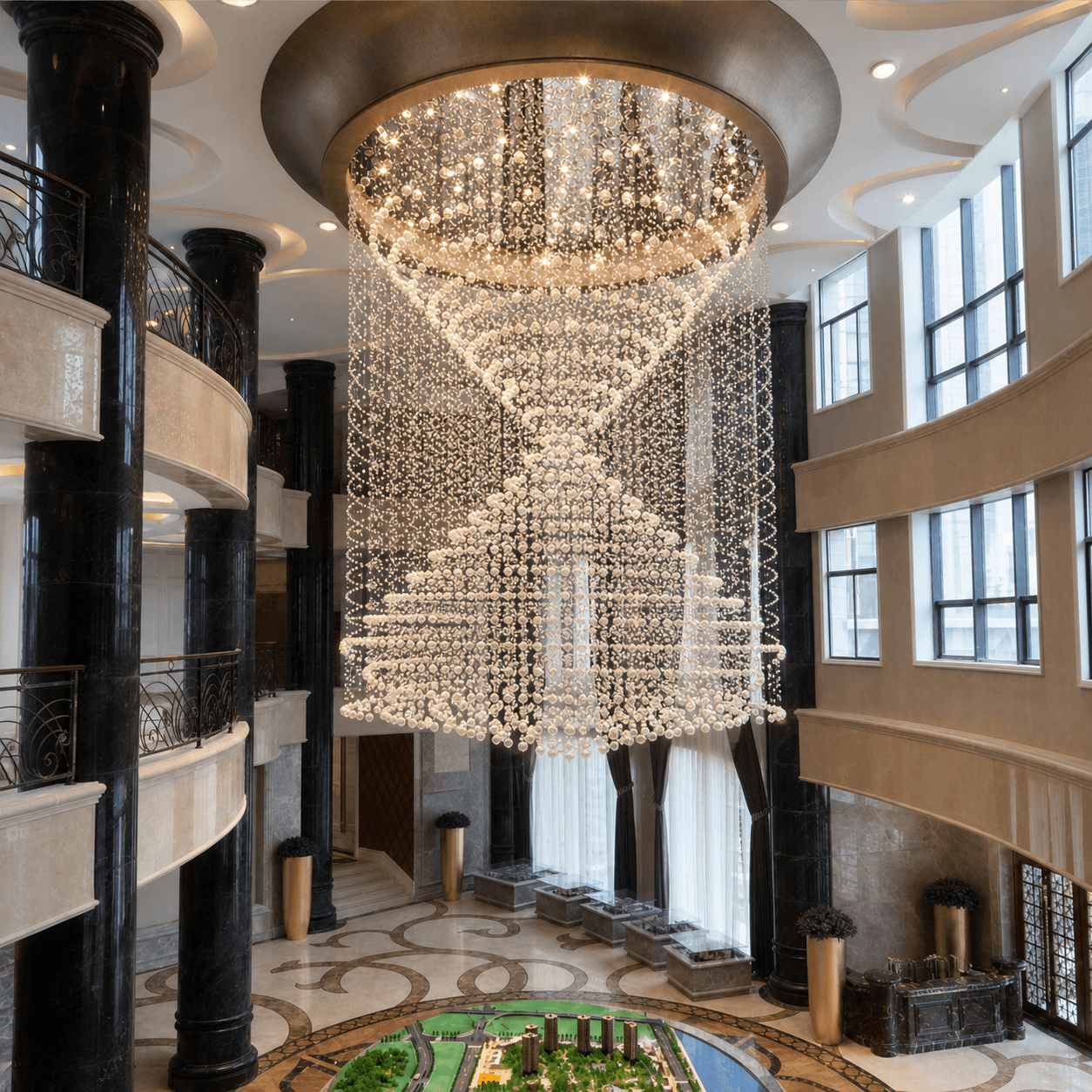 European Style Crystal Chandelier for Living Room