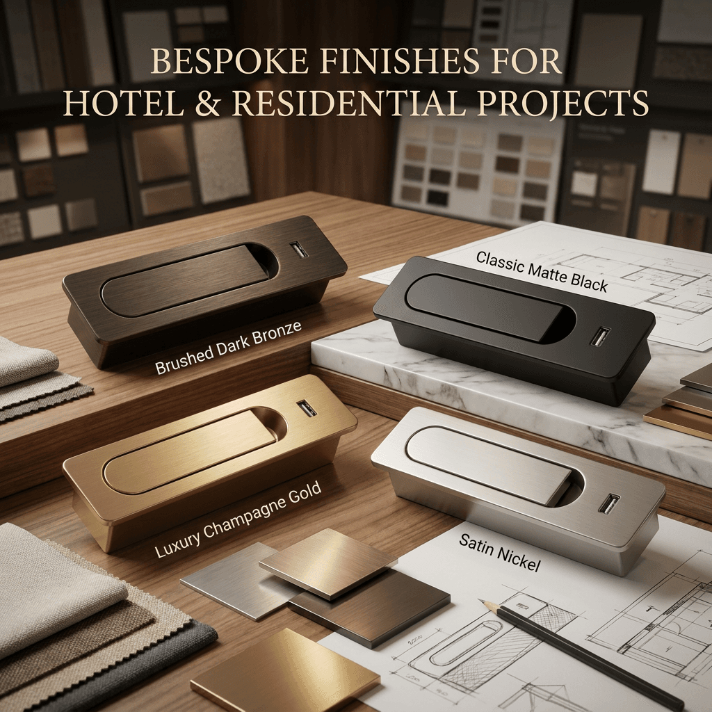 Embedded Hotel Rotatable Bedside Modern Aluminum LED Wall Lamp