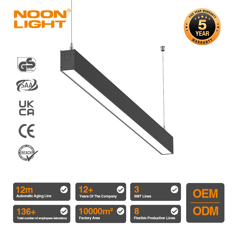 LED Linear Panel Pendant Light Hanging Fixture