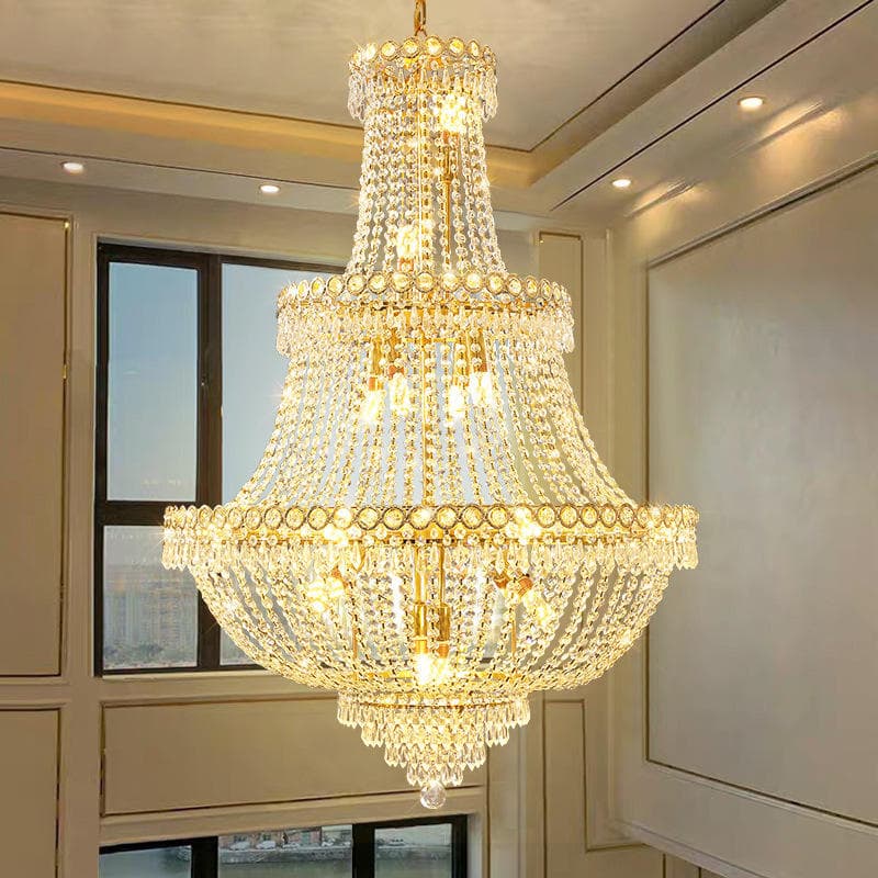 Hotel Lobby Villa Middle French Empire LED Crystal Chandelier