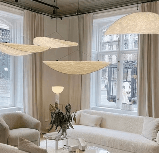 Japanese Wabi-Sabi Style Silk Potato Chips Chandelier