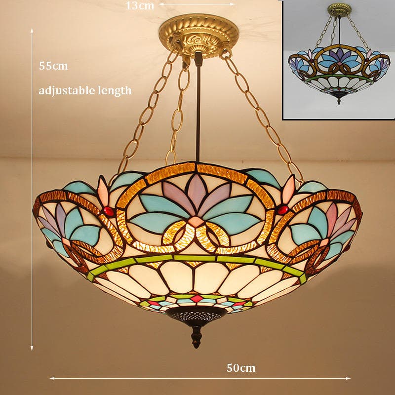 Antique Tiffany Chandelier Hanging Lamp