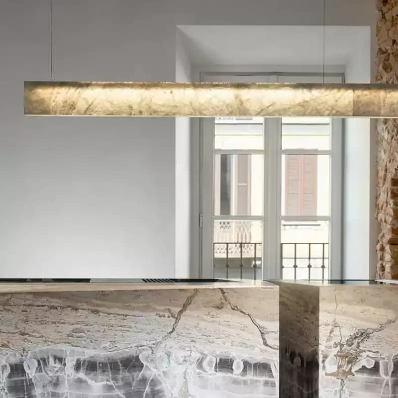 Marble Dining Table Chandelier