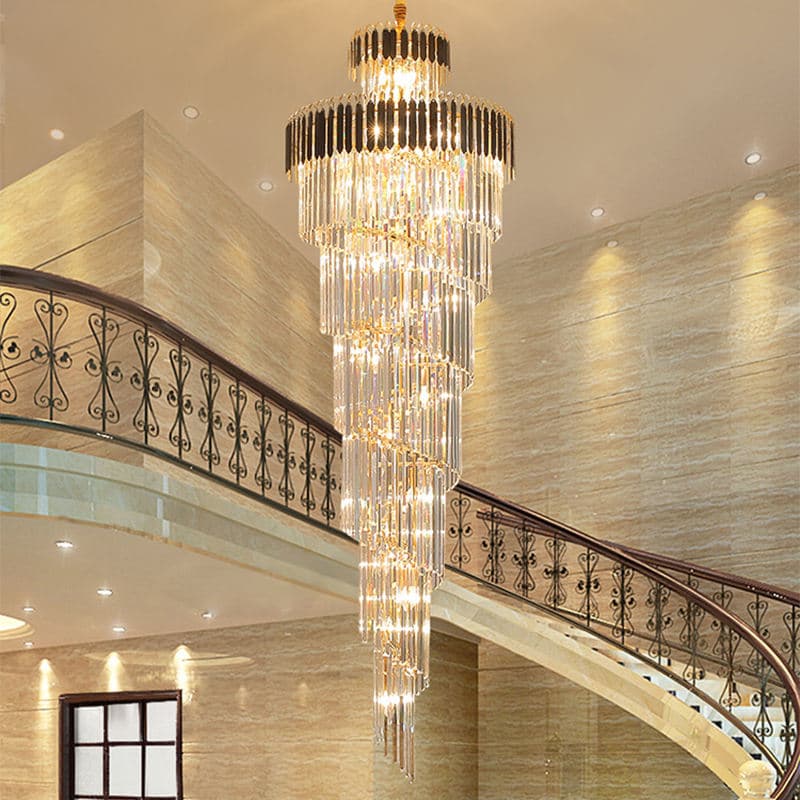Gold Metal Cristal Lamp