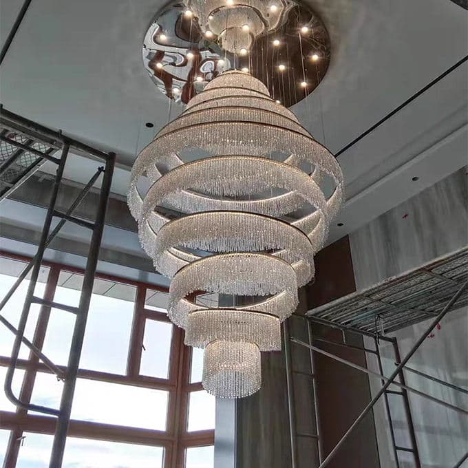 Crystal Chandelier with Premium Crystal Accents for Elegant Dining Rooms