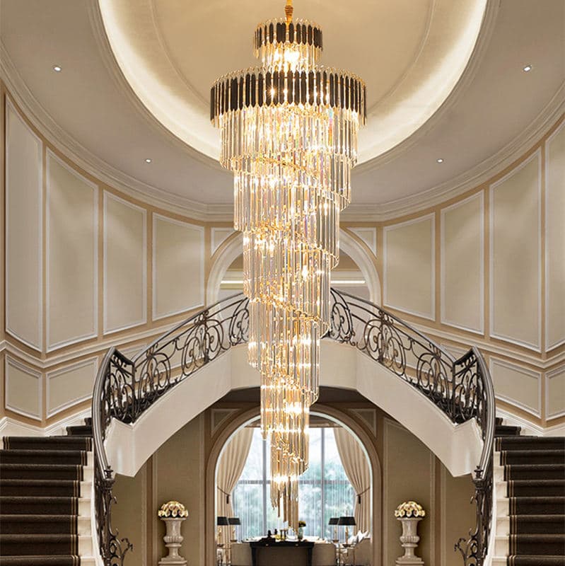 Gold Metal Cristal Lamp