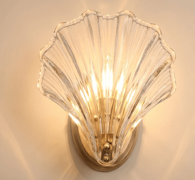 Neha Retro Shell Glass Wall Light - Perfect House Gift, Neha Retro Shell Glass Wall Light, operation03