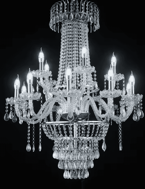 Compact Chrome Crystal Candle Chandelier, Compact Chrome Crystal Candle Chandelier, operation03
