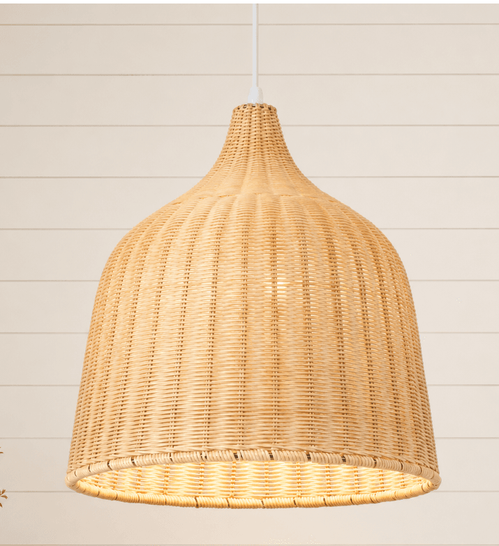 Galatea Lightweight Boho Bell Shaped Rattan Chandelier, Galatea Lightweight Boho Bell Shaped Rattan Chandelier, operation03