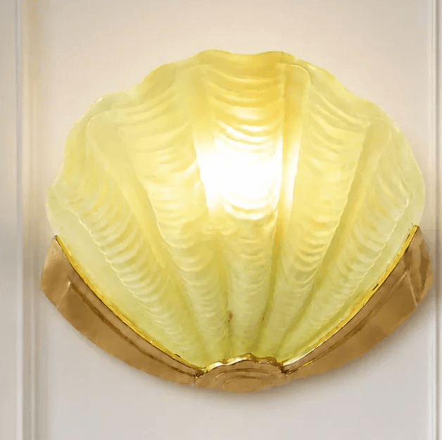 Beryl Modern Art Glass Shell Wall Light, Beryl Modern Art Glass Shell Wall Light, operation03