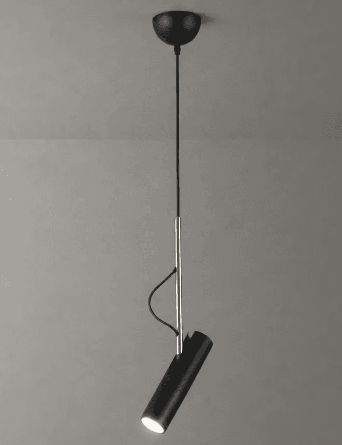 Modern Sleek Cylinder Pendant Task Light with Adjustable Height for Home Interior Lighting, Adjustable Cylinder Pendant Light, operation03