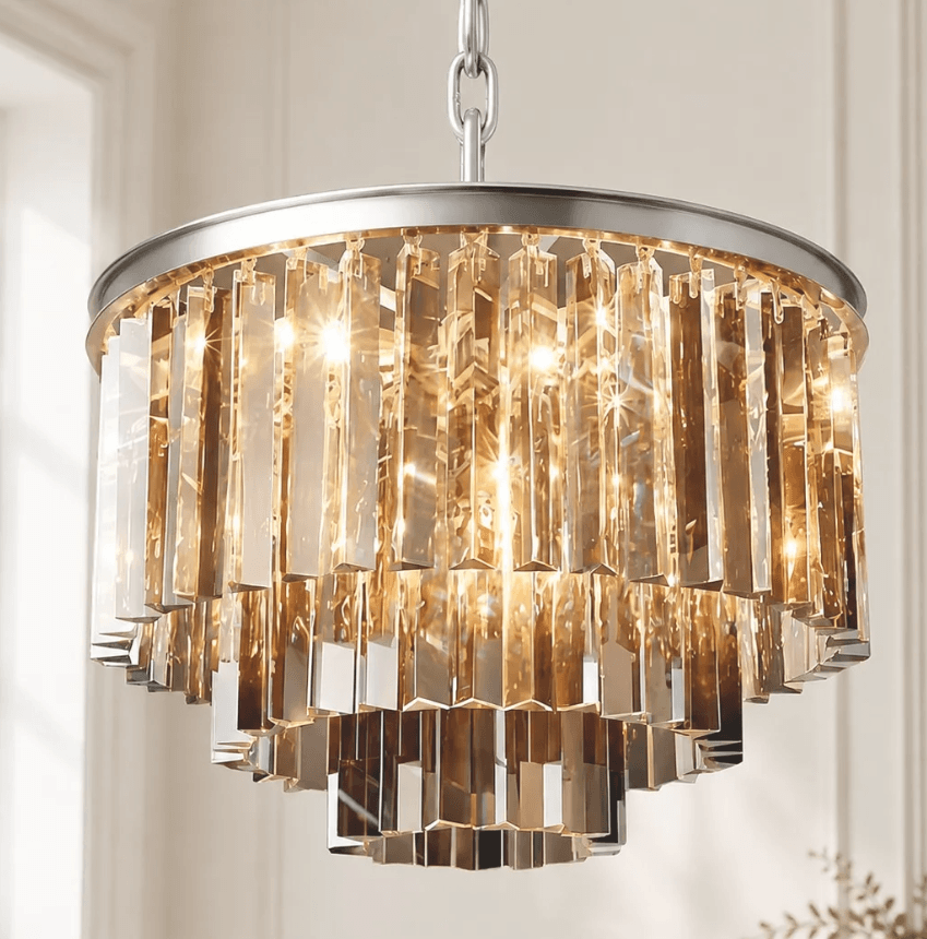 Guinevere Vintage Luxury Tiered Round Crystal Chandelier, Guinevere Vintage Luxury Tiered Round Crystal Chandelier, operation03