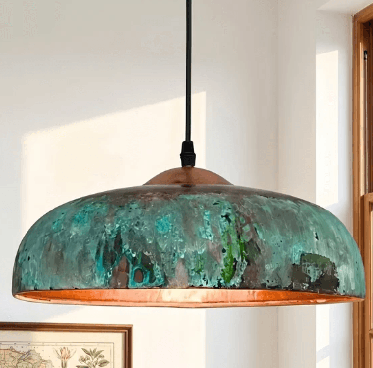Niven Rustic Vintage Metal Dome Pendant Light, Niven Rustic Vintage Metal Dome Pendant Light, operation03