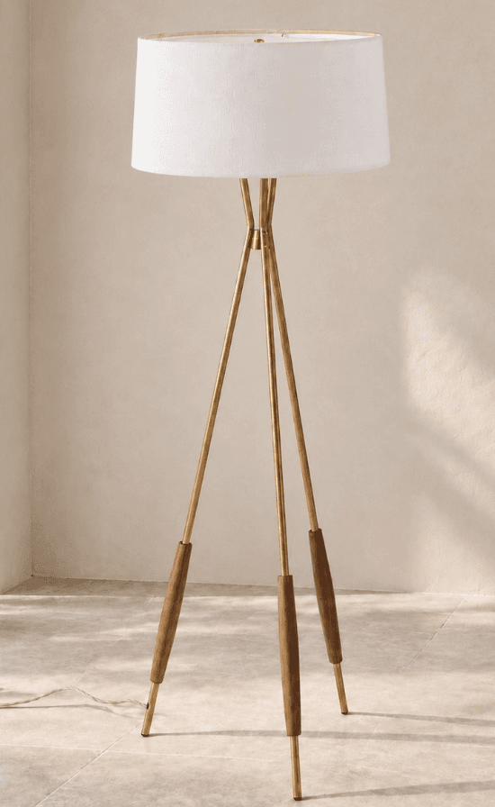 Kimaya Japanese Wabi Sabi Wood Tripod Floor Lamp, Kimaya Japanese Wabi Sabi Wood Tripod Floor Lamp, operation03