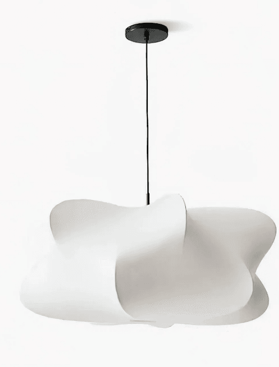 Sleek Modern Pendant Light - Height Adjustable for Living and Dining, Modern Cloud Pendant Light - White Adjustable, operation03
