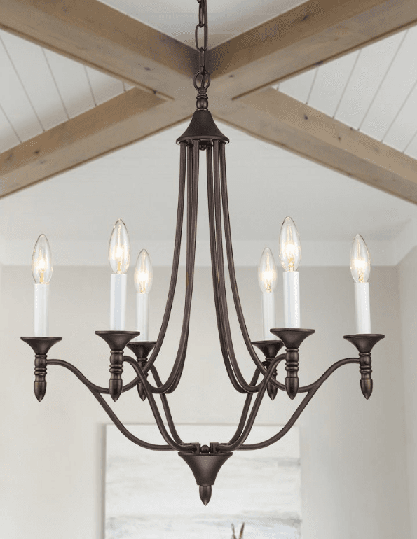 6-Light Candle Chandelier for Living Room, 6-Light Candle Chandelier for Living Room, operation03