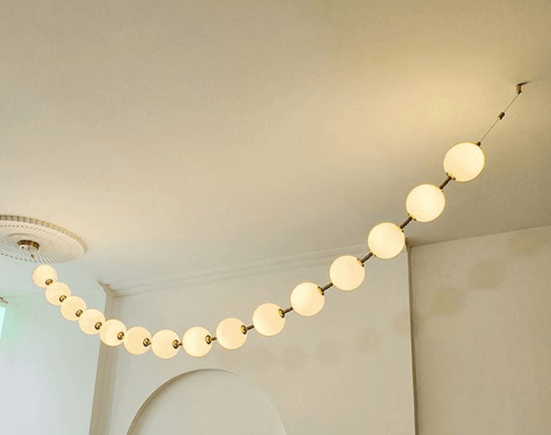 Pearl Acrylic Ball Chandelier for Bedroom, Pearl Acrylic Ball Chandelier for Bedroom, operation03