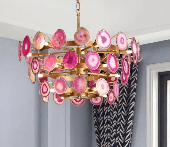 Gideon Slice Agate Tower Chandelier, Gideon Slice Agate Tower Chandelier, operation03