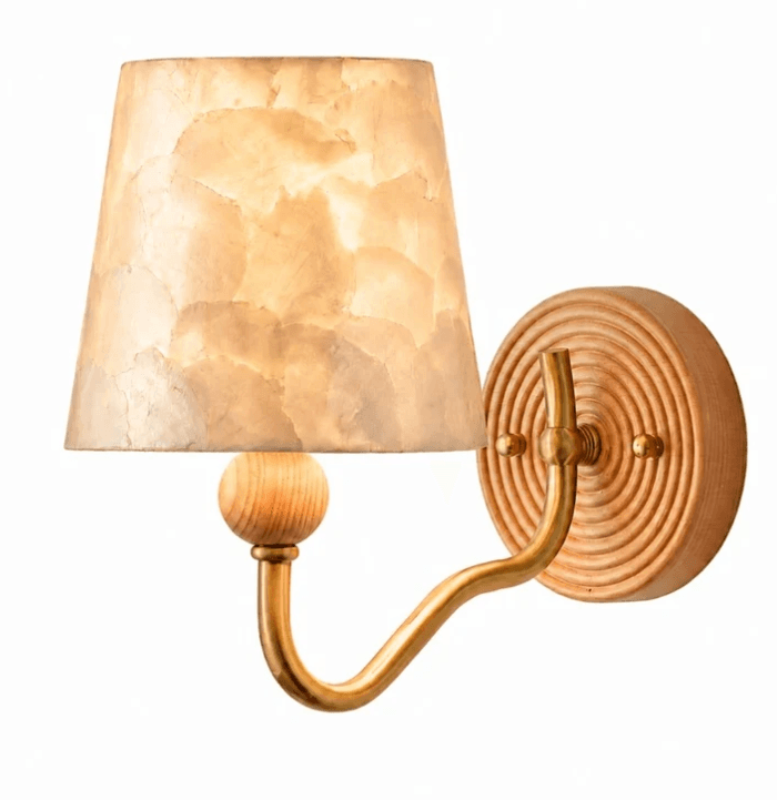 Cyvora Modern Curved Tapered Capiz Wall Light, Cyvora Modern Curved Tapered Capiz Wall Light, operation03