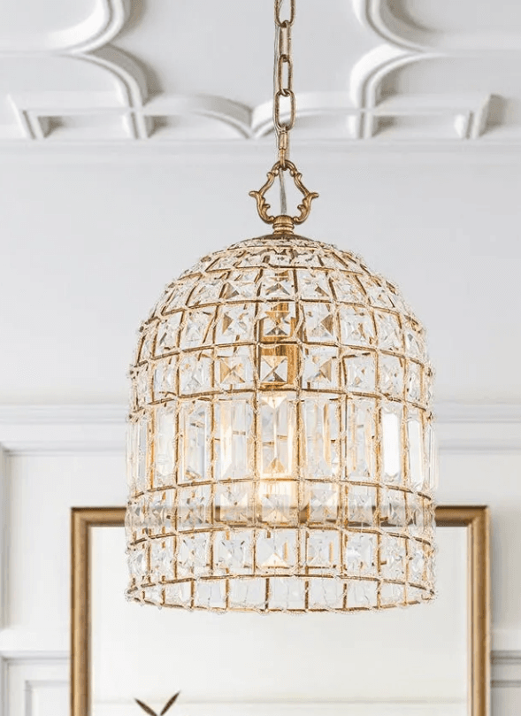 Zelda French Crystal Birdcage Pendant Light, Zelda French Crystal Birdcage Pendant Light, operation03