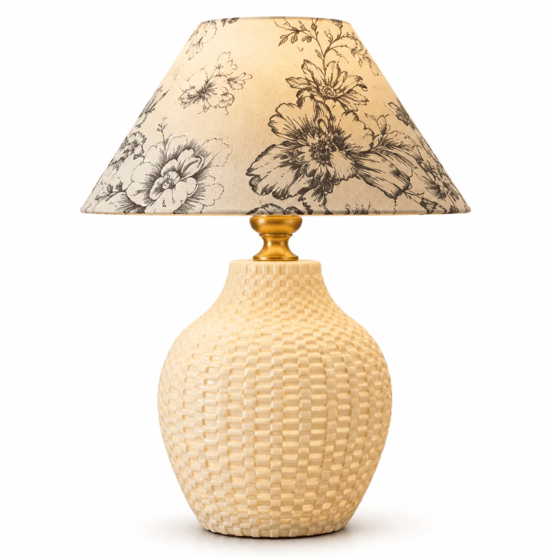 Celeste Mid-Century Textured Ceramic Table Lamp – Thoughtful Gift, Celeste Mid-Century Textured Ceramic Table Lamp, operation03