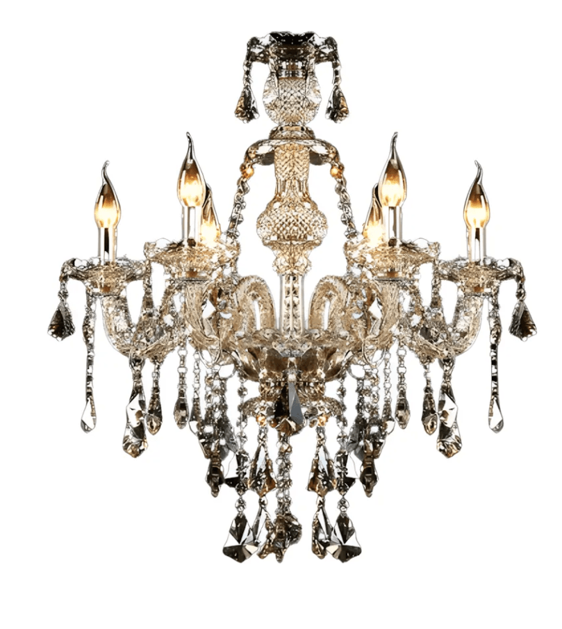 Teya Luxurious 6-Light Crystal Chandelier, Teya Luxurious 6-Light Crystal Chandelier, operation03