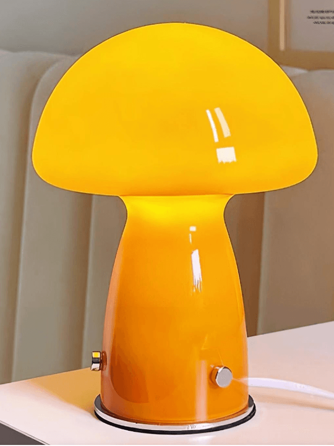 Sylas Modern Orange Bauhaus Mushroom Table Lamp, Sylas Modern Orange Bauhaus Mushroom Table Lamp, operation03