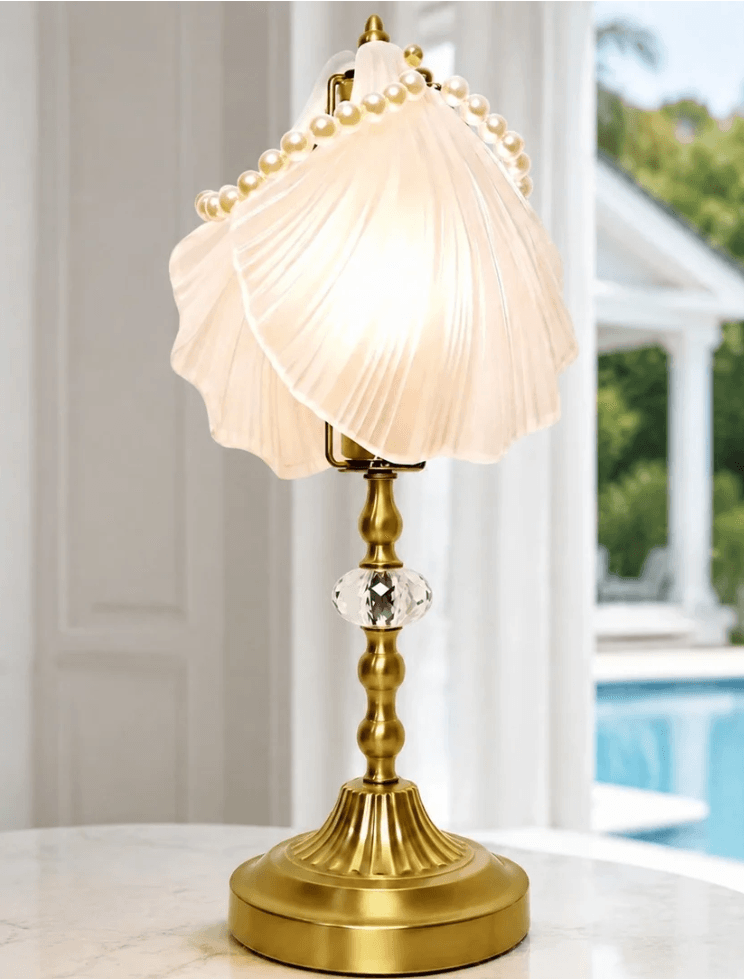 Serilda Vintage Shell Pearl Chain Table Lamp, Serilda Vintage Shell Pearl Chain Table Lamp, operation03