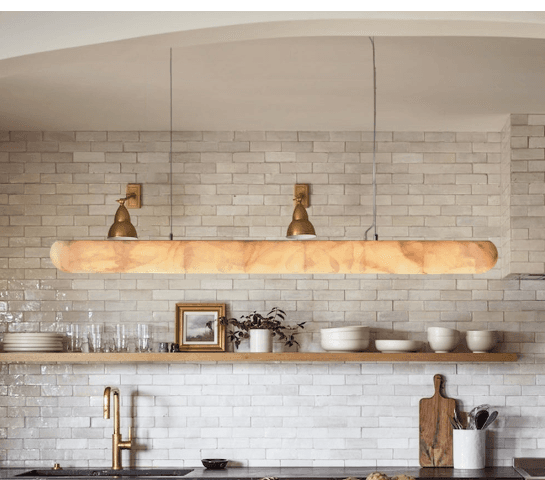 Lisse Alabaster Linear Chandelier 60" 80", Lisse Alabaster Linear Chandelier 60" 80", operation03
