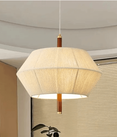 Traditional Vintage 3-Light Cotton Linen Pendant Light, Traditional Vintage 3-Light Cotton Linen Pendant Light, operation03