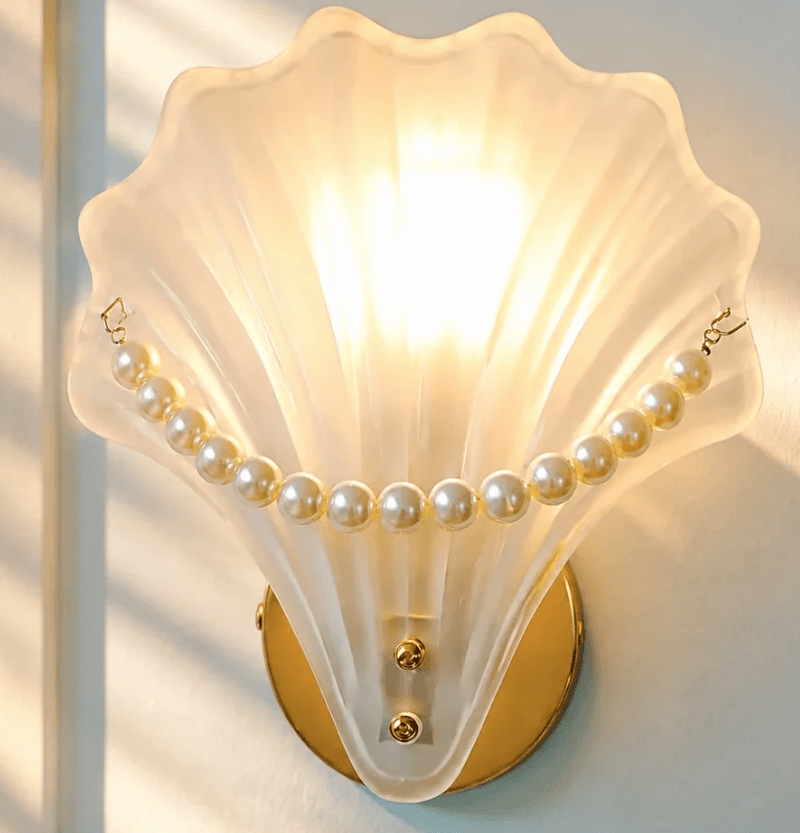 Xyra Mother of Pearl Modern Scallop Wall Lamp, Xyra Mother of Pearl Modern Scallop Wall Lamp, operation03