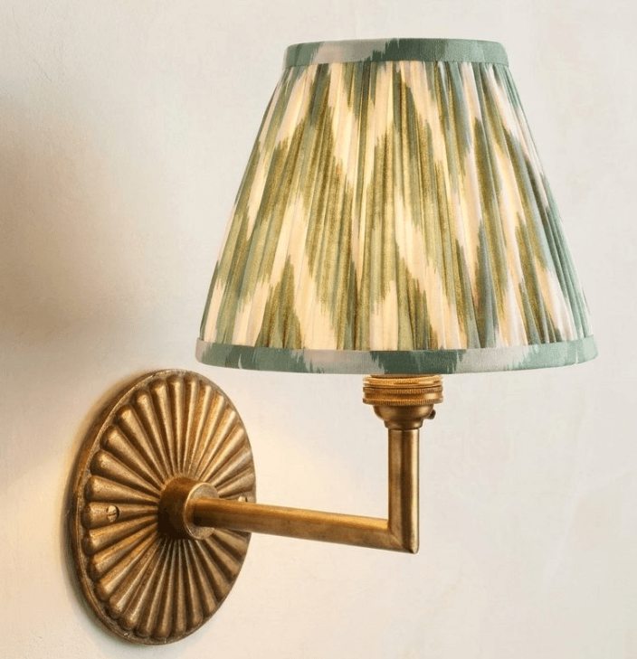Dimitri Vintage Brass Pleated Fabric Wall Sconce, Dimitri Vintage Brass Pleated Fabric Wall Sconce, operation03