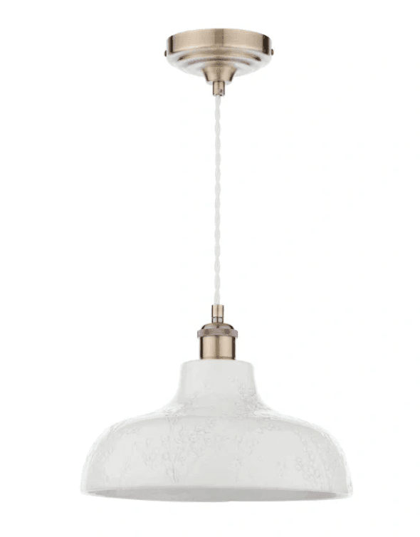 Laurel Pussywillow Pattern White Textured Cement Pendant Light, Laurel Pussywillow Pattern Cement Pendant Light, operation03